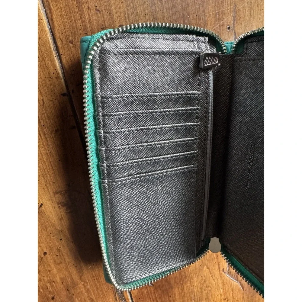 Rebecca Minkoff Quilted Zip-Around Wallet‎ Turquoise